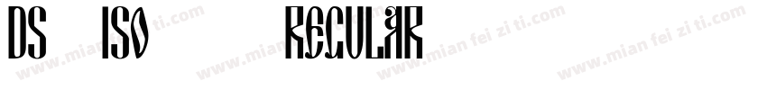 DS ISO 1 Regular字体转换